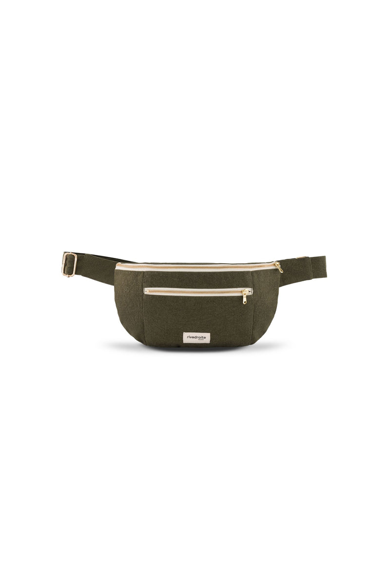 Orsel the new waist bag Large Size Recycled cotton Military Green