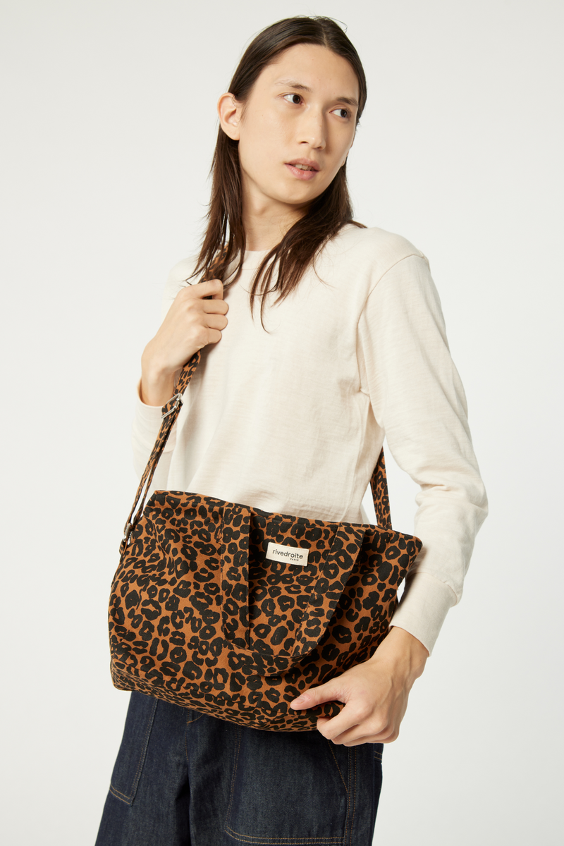 バッグ BAA LEOPARD SPECIFICATIONS WAIST BAG Custine the waist bag - Recycled cotton Leopard – Rivedroite Paris US
