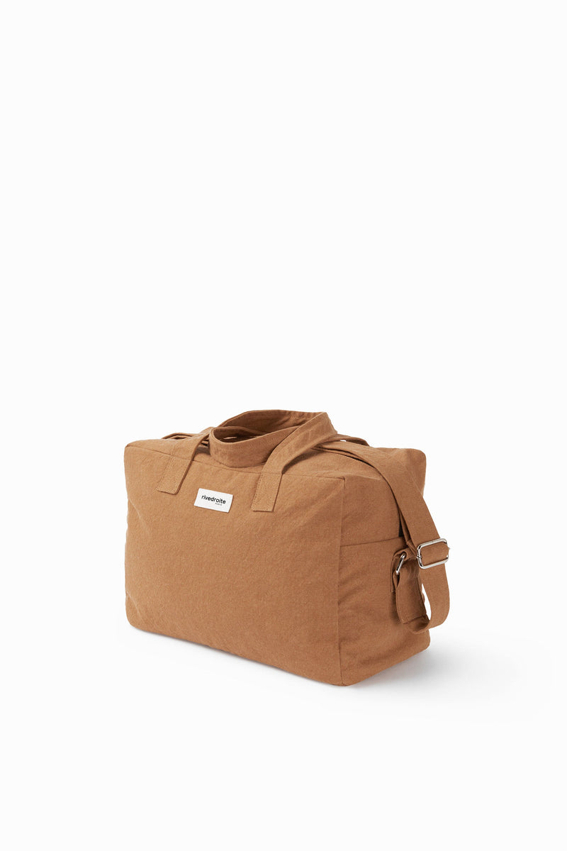 Sauval the city bag Recycled cotton tobacco Rivedroite Paris US