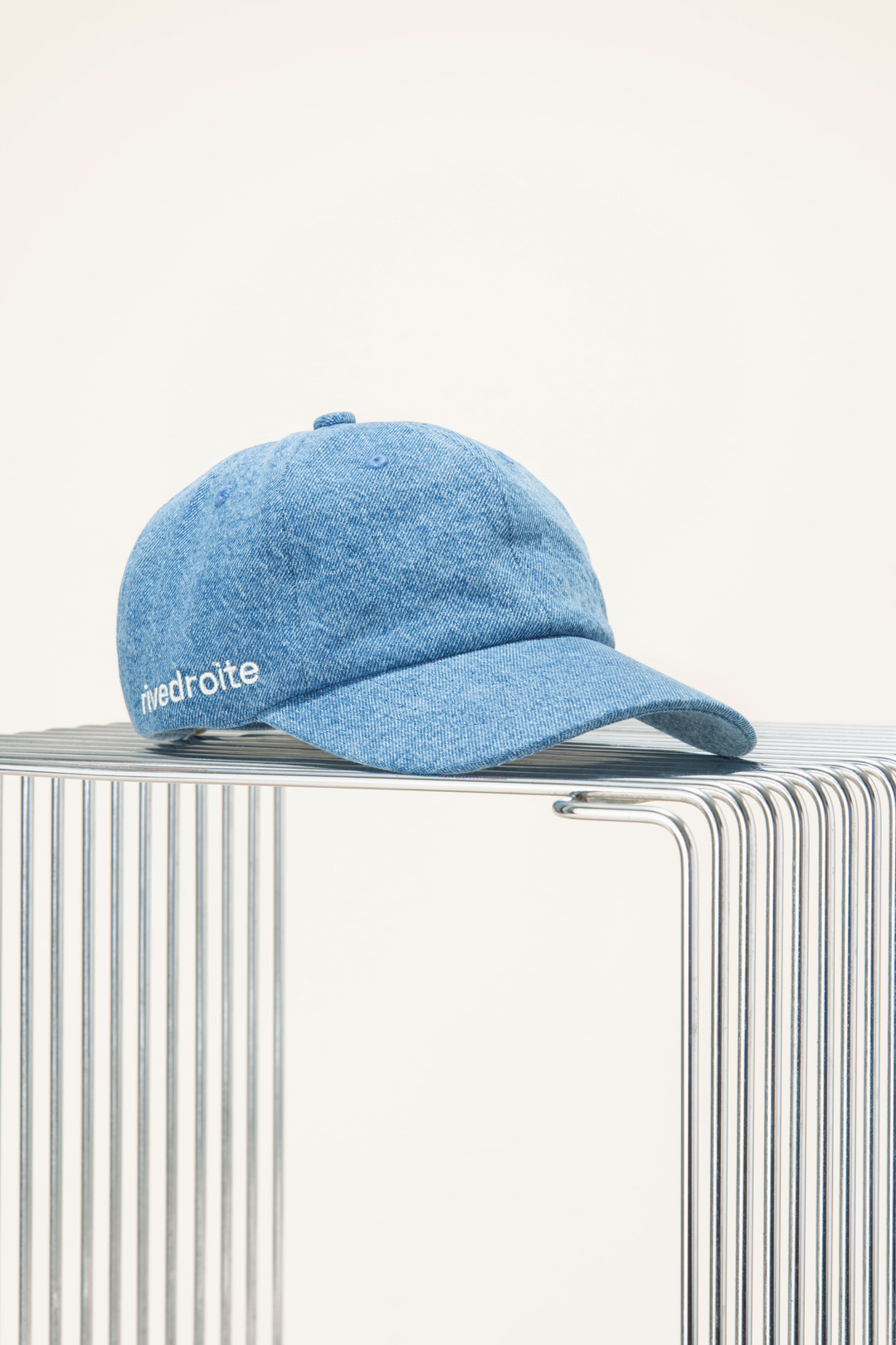 【GRAILZ】DENIM OVAL LOGO CAP [BLEACHED OLIVE] GRAILZ DENIM OVAL LOGO CAP (aespa Winter Wear)
