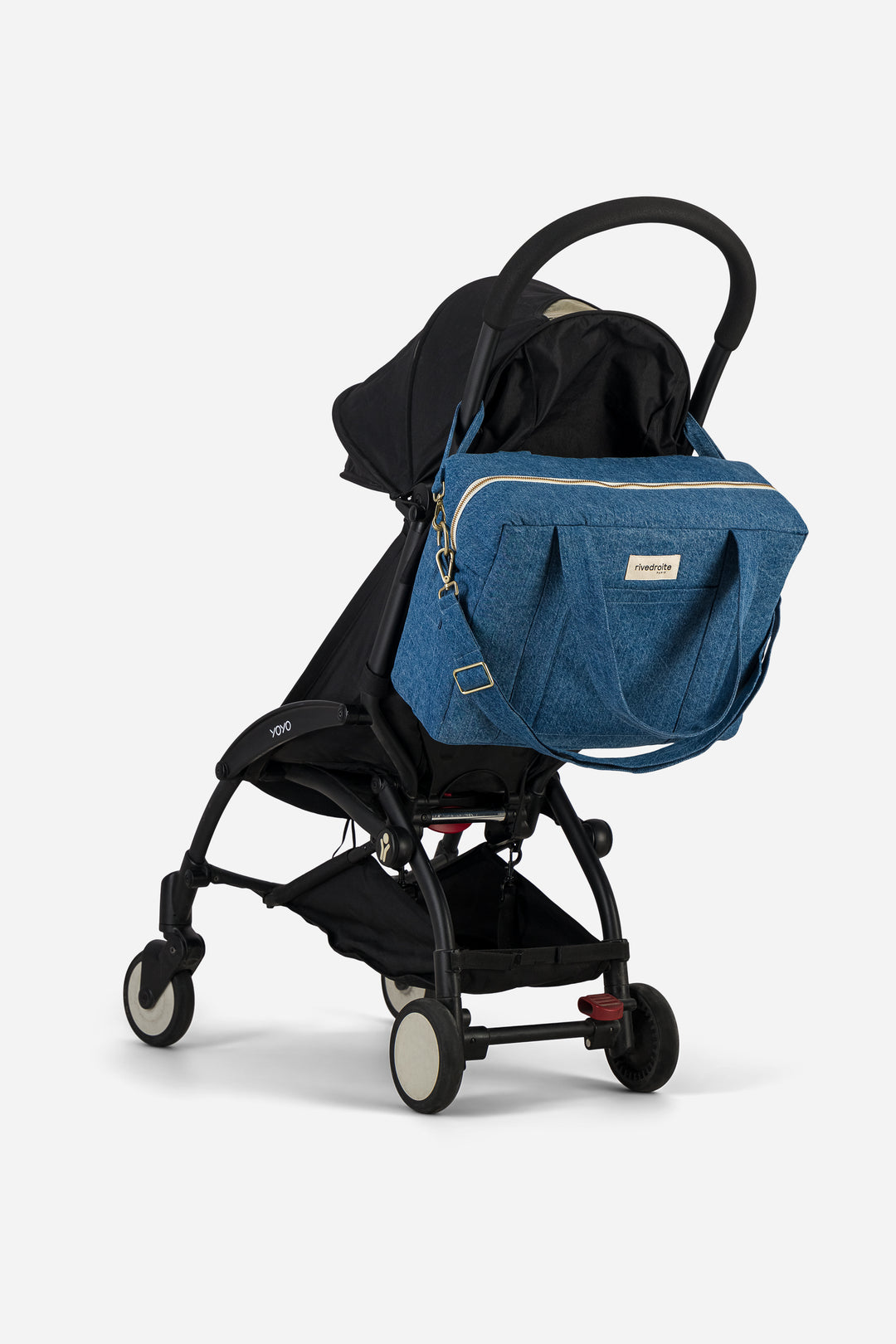 Darcy the anti diaper bag - Upcycled Stonewashed Denim