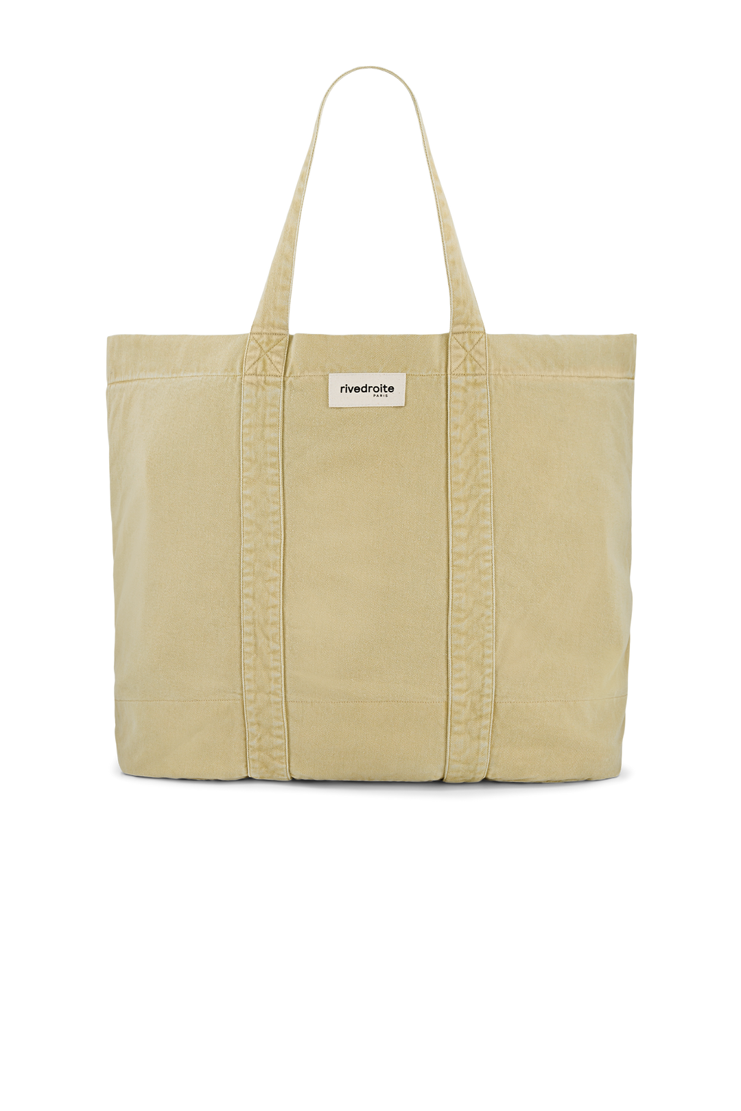 コットントートバッグ Marcel XL イエロー ☆ rive droite PARIS Marcel XL the giant tote - Cotton Twill Santa Monica Beige