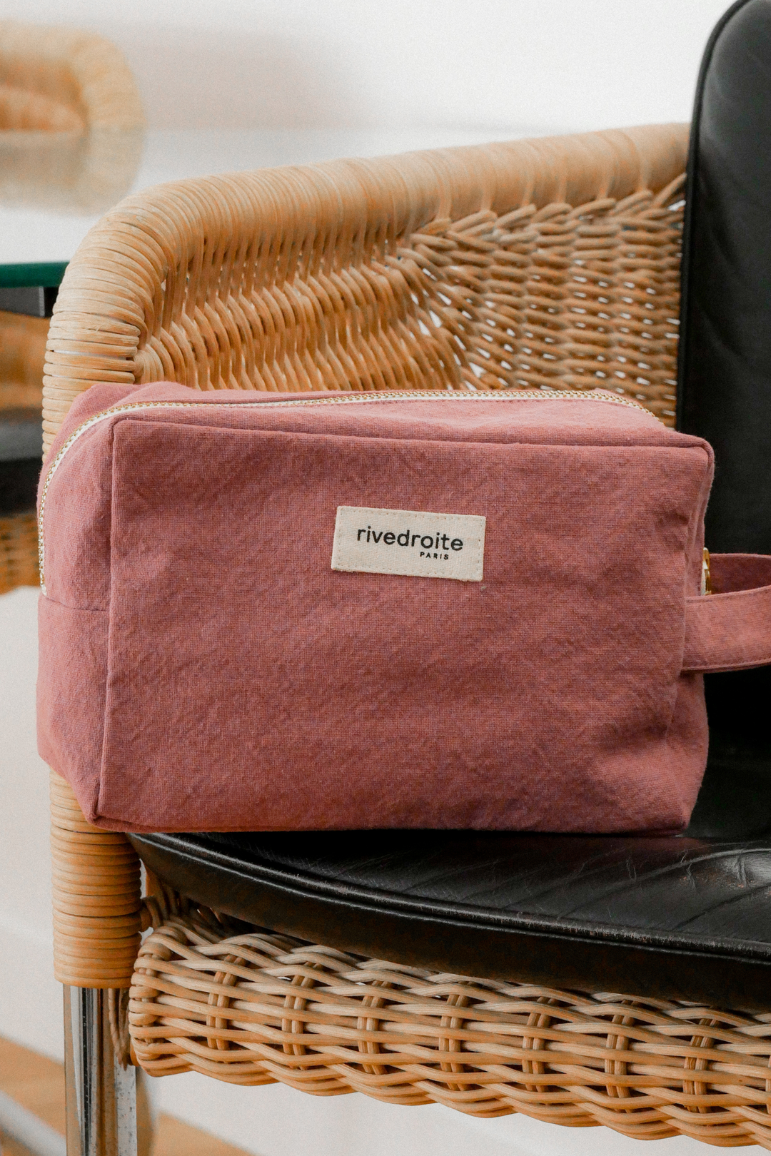パリ発コットン化粧ポーチ TOURNELLES ☆ rive droite PARIS Tournelles the XL pouch - Recycled Cotton Midnight Blue