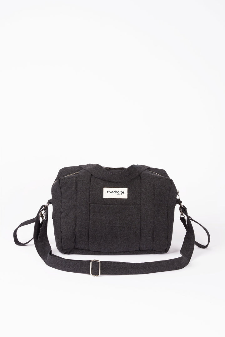 Mini Darcy the anti diaper bag - Recycled cotton Black  